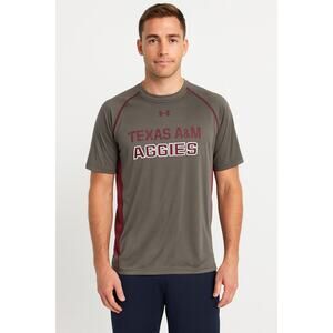 Under Armour Texas A&M Aggies Men's Gray T-Shirt Size M Short Sleeve